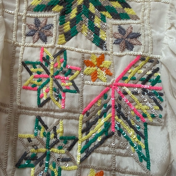Anthropologie Embroidered White Blouse •NWT• - Picture 5 of 7